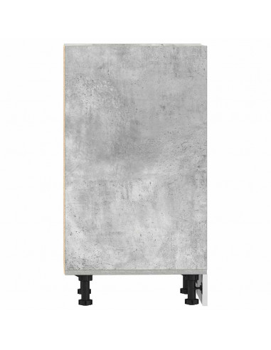 Armadio Inferiore Grigio Cemento 40x44,5x81,5 cm in Truciolato