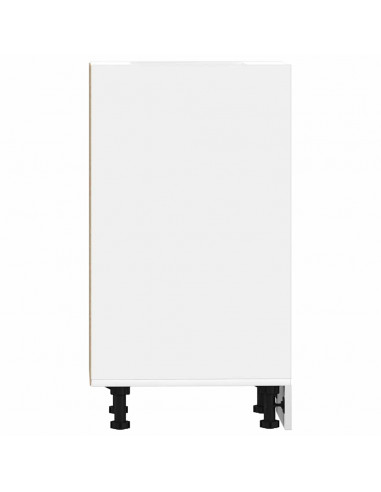 Armadio Inferiore Bianco 40x44,5x81,5 cm in Legno Multistrato