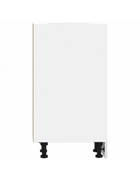Armadio Inferiore Bianco 40x44,5x81,5 cm in Legno Multistrato