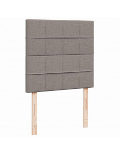 Pouf Letto con Materasso Tortora 90x200 cm in Tessuto 2