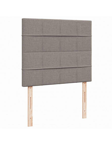 Struttura Letto Pouf con Materasso Tortora 120x200cm in Tessuto