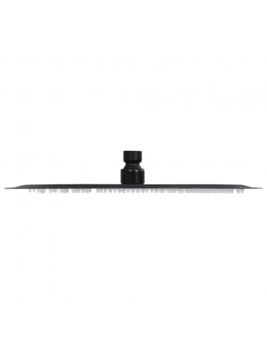 Testa Doccia a Pioggia in Acciaio Inox 30 cm Rotonda Nera