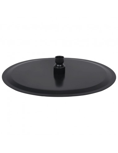 Testa Doccia a Pioggia in Acciaio Inox 30 cm Rotonda Nera