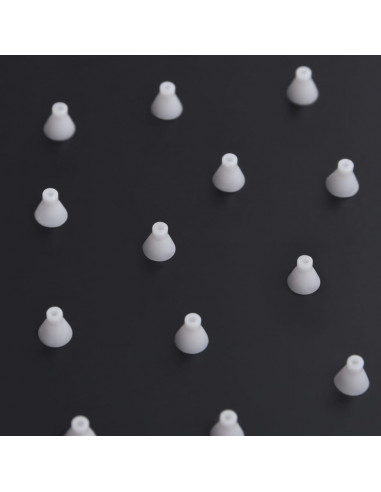 Testa Doccia a Pioggia in Acciaio Inox 30 cm Rotonda Nera