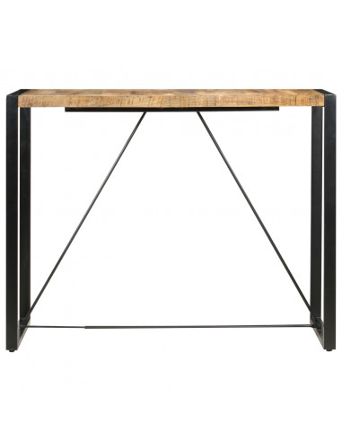Tavolo da Bar 140x70x110cm in Legno Massello di Mango