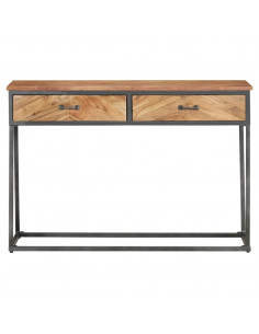 Tavolo Consolle 110x35x75 cm in Legno Massello di Acacia