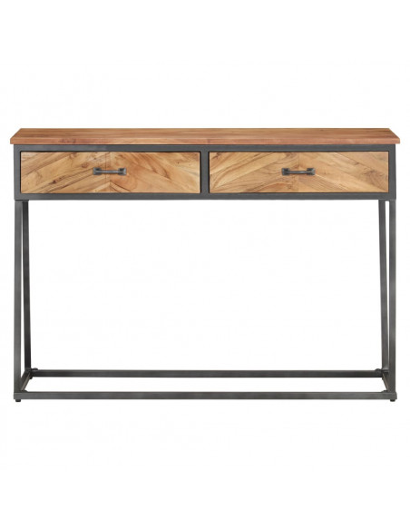 Tavolo Consolle 110x35x75 cm in Legno Massello di Acacia