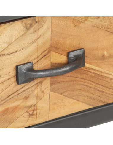 Tavolo Consolle 110x35x75 cm in Legno Massello di Acacia