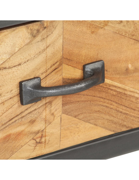 Tavolo Consolle 110x35x75 cm in Legno Massello di Acacia