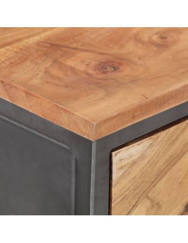 Tavolo Consolle 110x35x75 cm in Legno Massello di Acacia