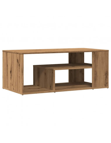 Tavolino Salotto Rovere Artigianale 100x50x40 cm in Truciolato