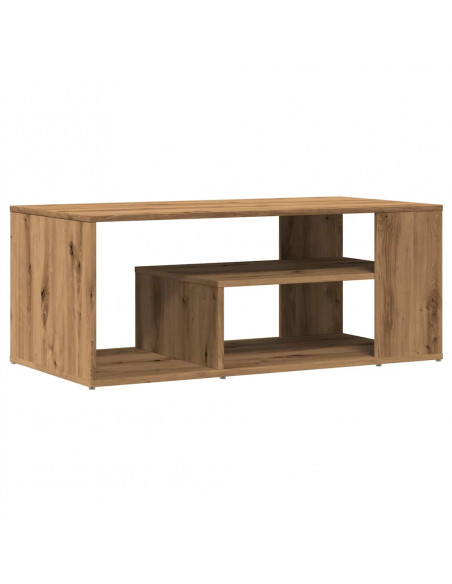 Tavolino Salotto Rovere Artigianale 100x50x40 cm in Truciolato