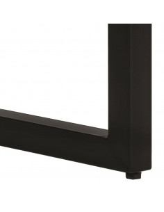 Tavolo Consolle 110x35x76 cm in Legno Grezzo Massello di Mango