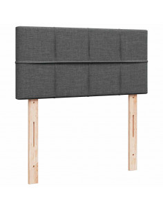 Struttura Letto Pouf con Materasso 90x190 cm in Tessuto 2
