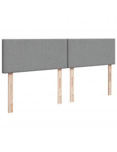 Struttura Letto Pouf con Materasso 200x200 cm in Tessuto 2