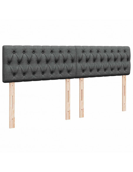 Struttura Letto Pouf con Materasso 200x200 cm in Tessuto