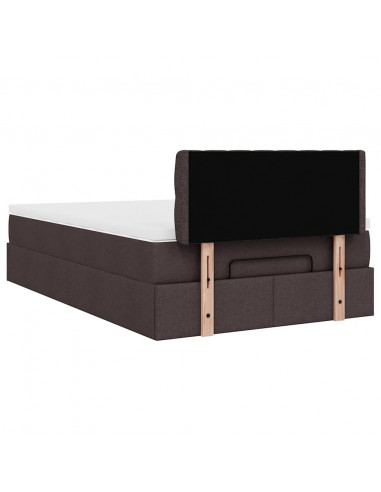 Struttura Letto Pouf con Materasso 80x200 cm in Tessuto