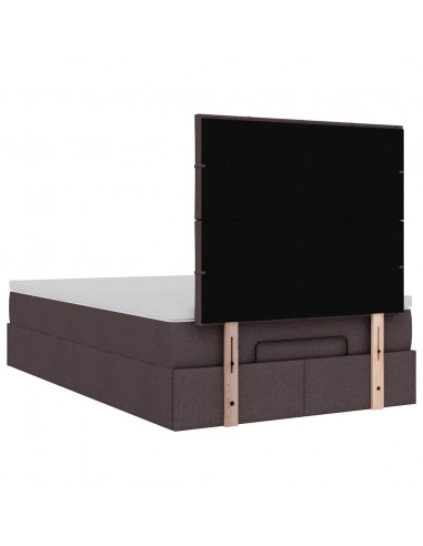 Struttura Letto Pouf con Materasso 120x200 cm in Tessuto