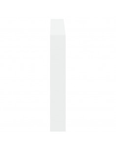 Testiera con Contenitore a LED Bianca 100x17x102 cm 2