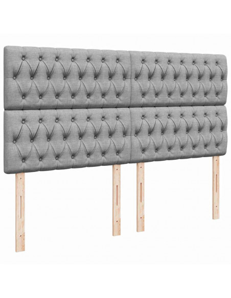 Struttura Letto Pouf con Materasso 180x200 cm in Tessuto