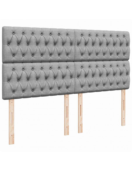 Struttura Letto Pouf con Materasso 160x200 cm in Tessuto