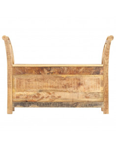 Panca per Ingresso 103x33x72 cm in Legno Massello di Mango 2