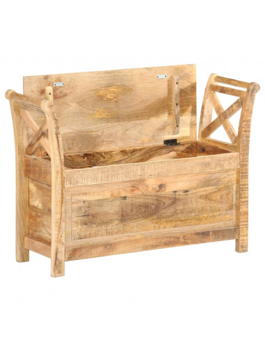Panca per Ingresso 103x33x72 cm in Legno Massello di Mango