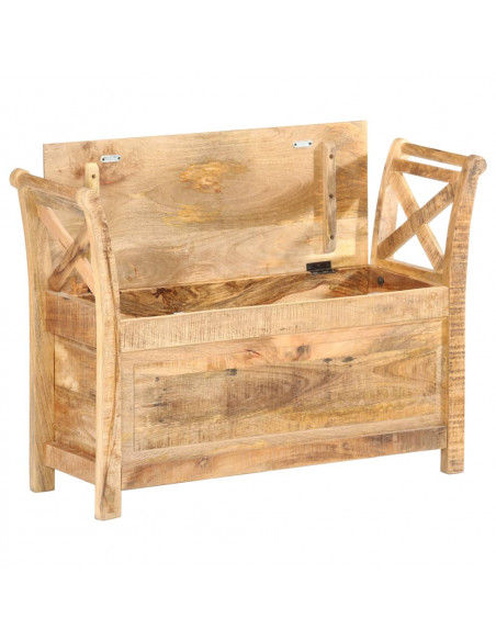 Panca per Ingresso 103x33x72 cm in Legno Massello di Mango