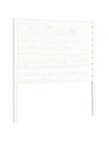 Giroletto con Testiera Bianco Small Single Legno Massello