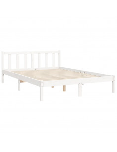 Giroletto con Testiera Bianco Small Double Legno Massello 2