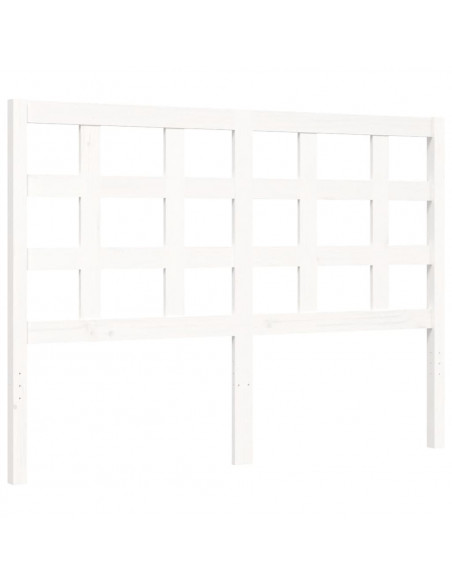 Giroletto con Testiera Bianco Small Double Legno Massello