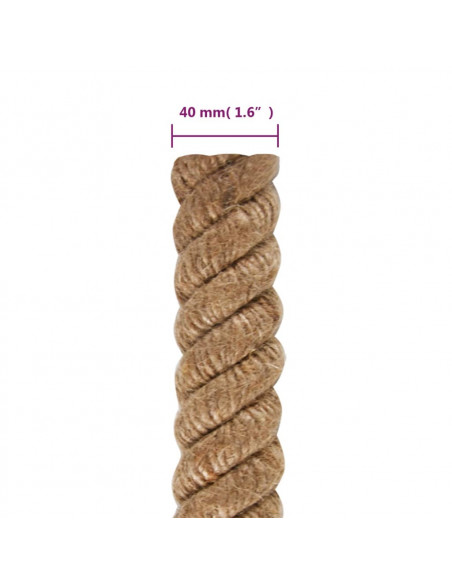 Corda in Juta Lunga 25 m Spessa 40 mm