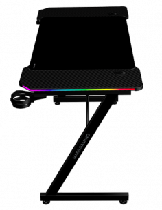 MARSGAMING GAMING DESK MGDX120RGB 120X60CM RGB , REMOTE CONTROL, BLACK