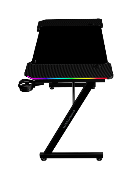 MARSGAMING GAMING DESK MGDX120RGB 120X60CM RGB , REMOTE CONTROL, BLACK