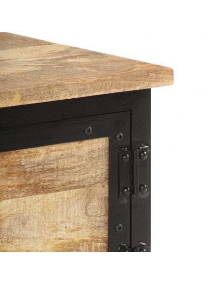 Tavolino da Salotto 90x50x35 cm in Legno Massello di Mango