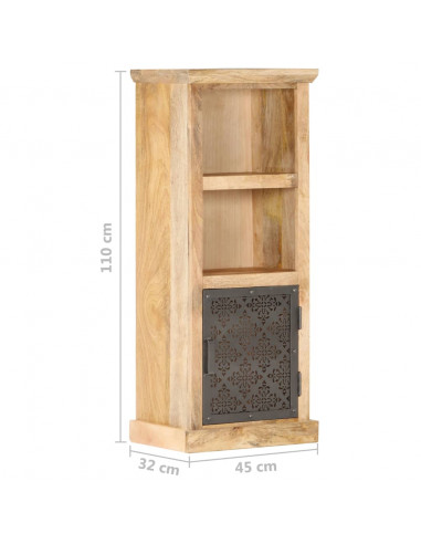 Credenza con Anta 45x32x110 cm Mango Massello