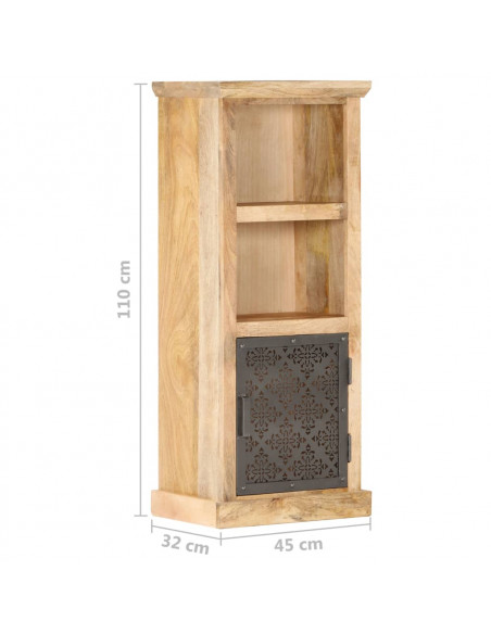 Credenza con Anta 45x32x110 cm Mango Massello