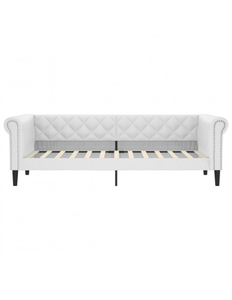Letto da Giorno Bianco 80x200 cm in Similpelle