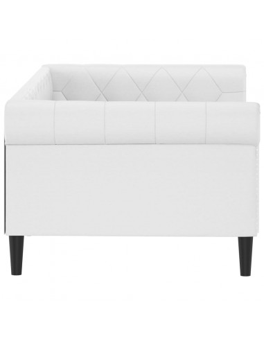 Letto da Giorno Bianco 80x200 cm in Similpelle