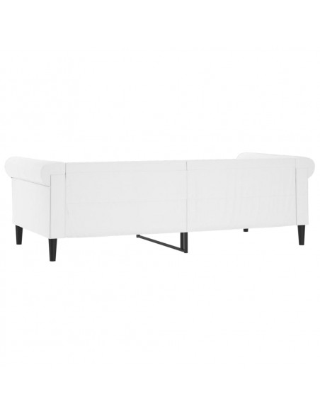 Letto da Giorno Bianco 80x200 cm in Similpelle