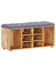 Panca da Ingresso 100x35x47 cm in Legno Massello di Mango