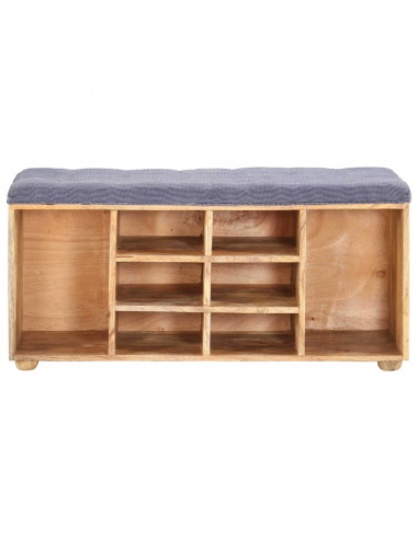 Panca da Ingresso 100x35x47 cm in Legno Massello di Mango