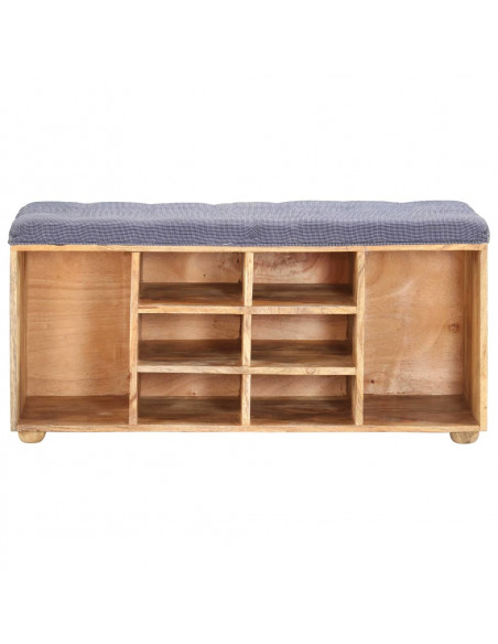 Panca da Ingresso 100x35x47 cm in Legno Massello di Mango