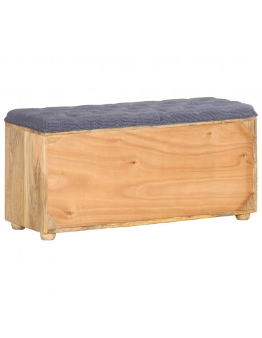 Panca da Ingresso 100x35x47 cm in Legno Massello di Mango