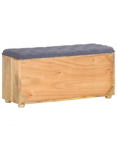 Panca da Ingresso 100x35x47 cm in Legno Massello di Mango