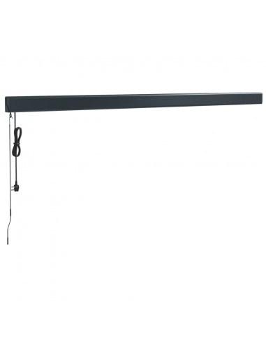 Tenda Retrattile Arancione e Marrone 4,5x3m Tessuto e Alluminio