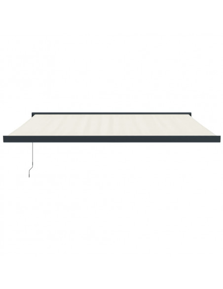 Tenda da Sole Retrattile Crema 4,5x3 m in Tessuto e Alluminio