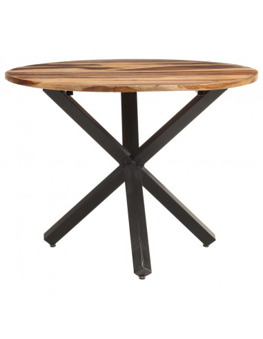 Tavolo da Pranzo 100x100x75 cm Legno di Acacia Finitura Miele