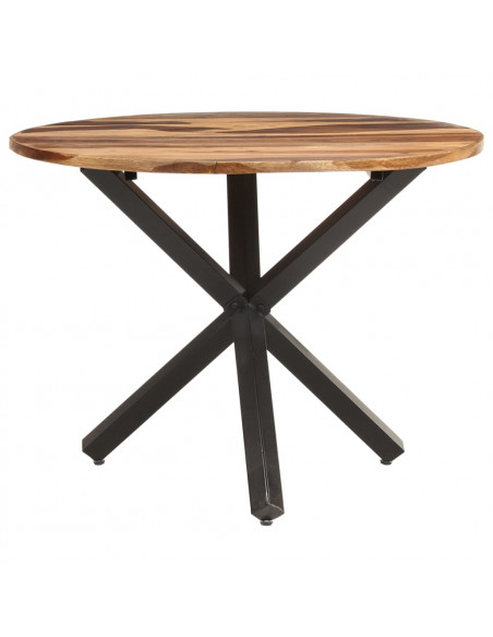 Tavolo da Pranzo 100x100x75 cm Legno di Acacia Finitura Miele