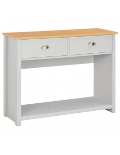 Tavolo Consolle Grigio 97x35x76 cm